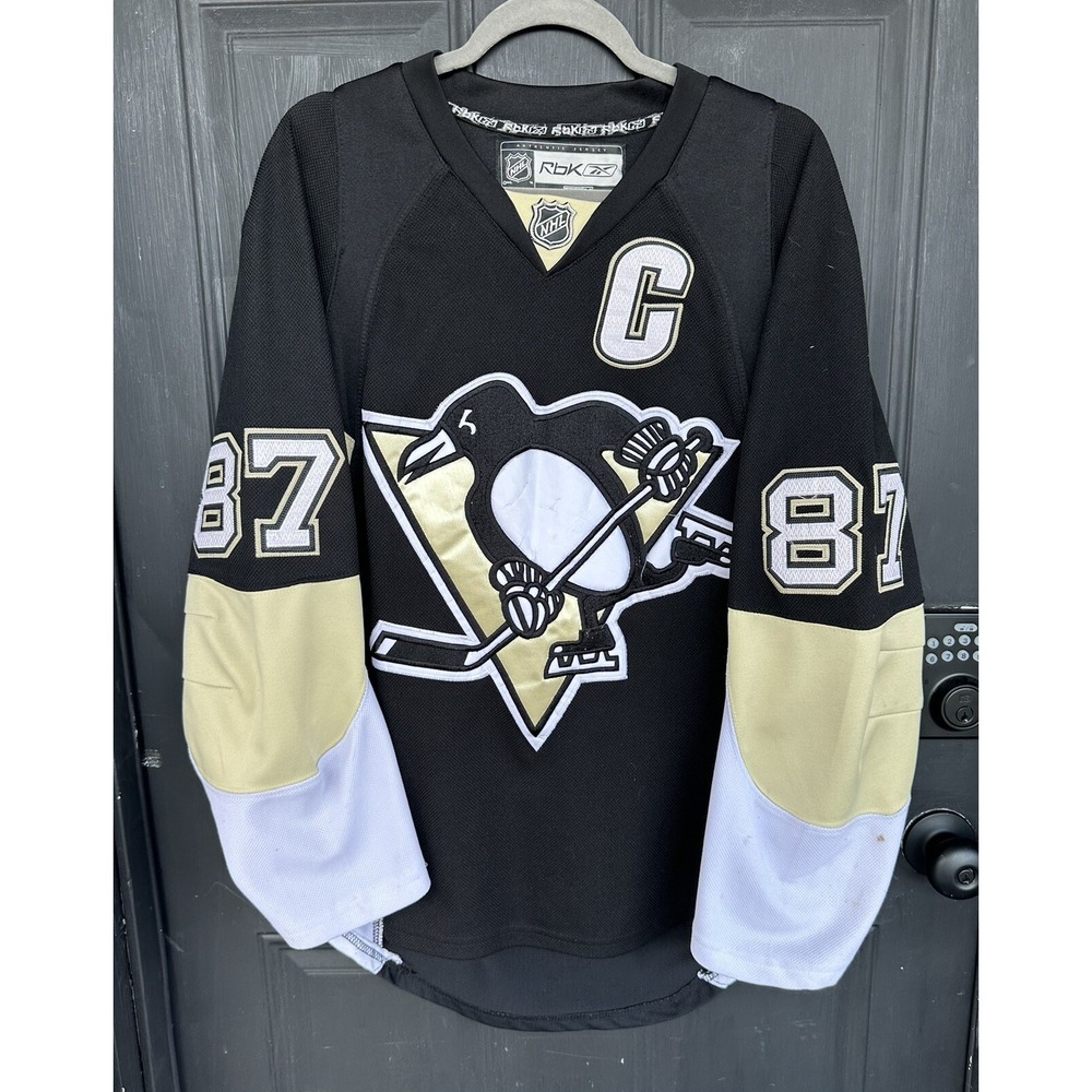Reebok NHL Pittsburg Penguins #87‎ Sidney Crosby Jersey Men's 48 W/ Strap CCM